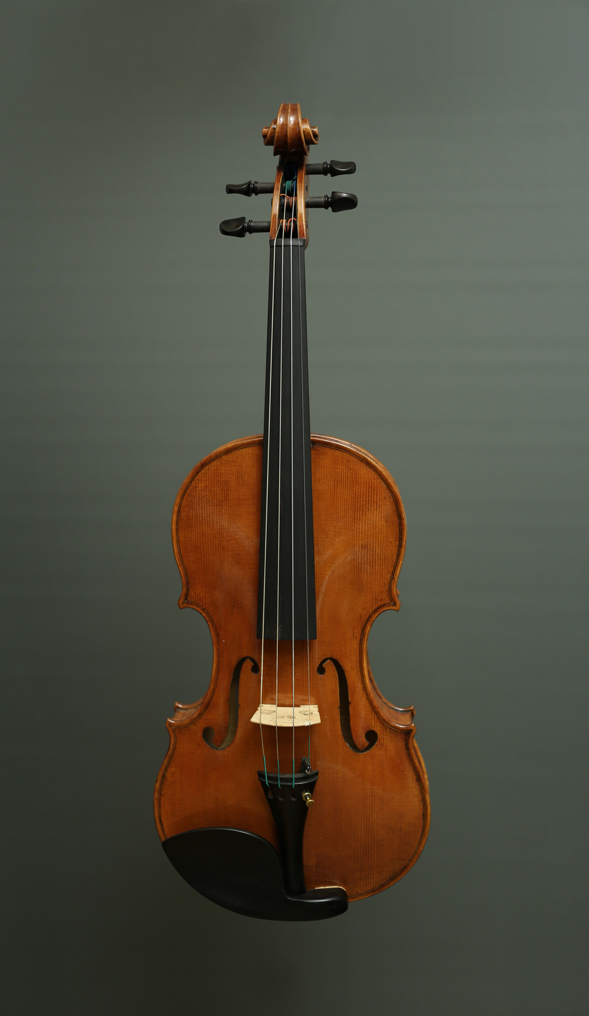 Frontansicht einer Violine.